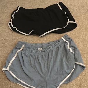 Black and blue shorts